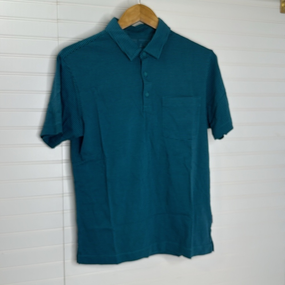 NWT Patagonia Men's Cotton In Conversion Lightweight Polo Fathom Belay Blue